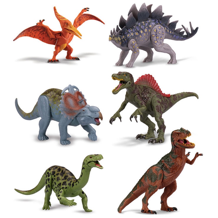 poseable dinosaur 6 pack
