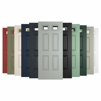 Athens 2 Composite Front Door with Installation up to 1m wide, in Various Colours