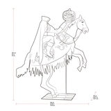 Halloween 7ft Headless Horseman dimensions