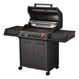 Enders Monroe 4 Burner Stainless Steel Gas Barbecue + Pizza Stone + Cover