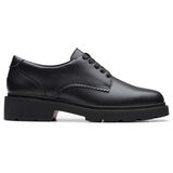 Clarks Kids Eris Pure Black Leather Shoes Clarks Kids Eris Pure Black Leather Shoes