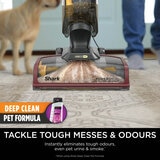 Lifestyle image of Shark CarpetXpert HairPro Pet Deep Carpet Cleaner tackling tough messes& odours