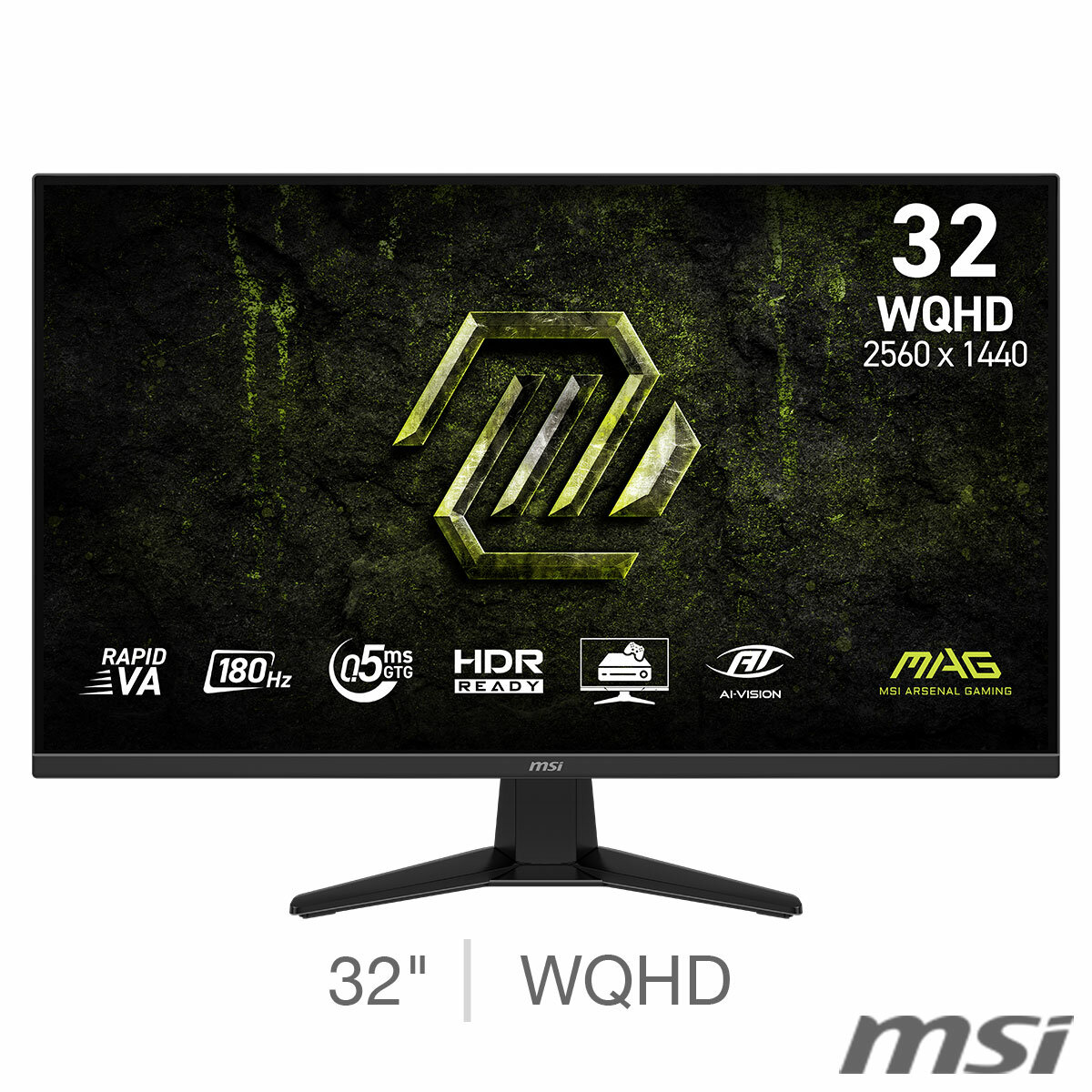 MSI 325QF E1BV WQHD VA 180Hz Monitor, 9S6-3DE11M-003