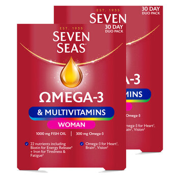 Seven Seas Omega 3 Multivitamins Woman, 2 x 60 Count