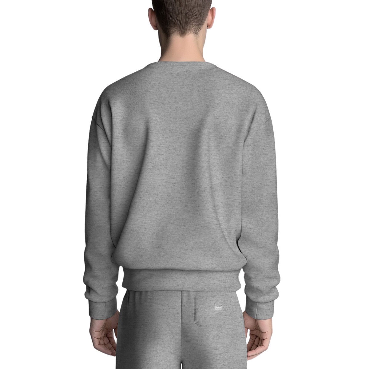 Aeropostale Men's Crew Neck Sweater in Grey