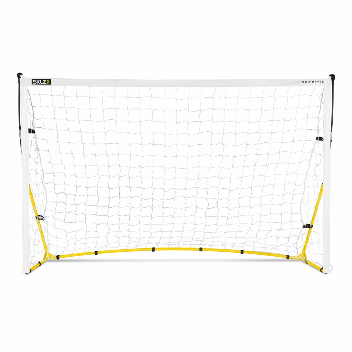 Studio image of the SKLZ Quickster Soccer Goal from the front Studio image of the SKLZ Quickster Soccer Goal from the front