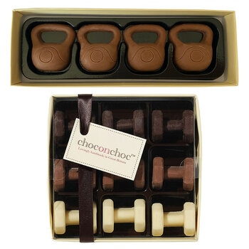 Choc on Choc Dumbbells and Kettlebells, 165g