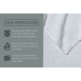 Grandeur 100% Hygro Cotton Hand Towel, White 2 Pack