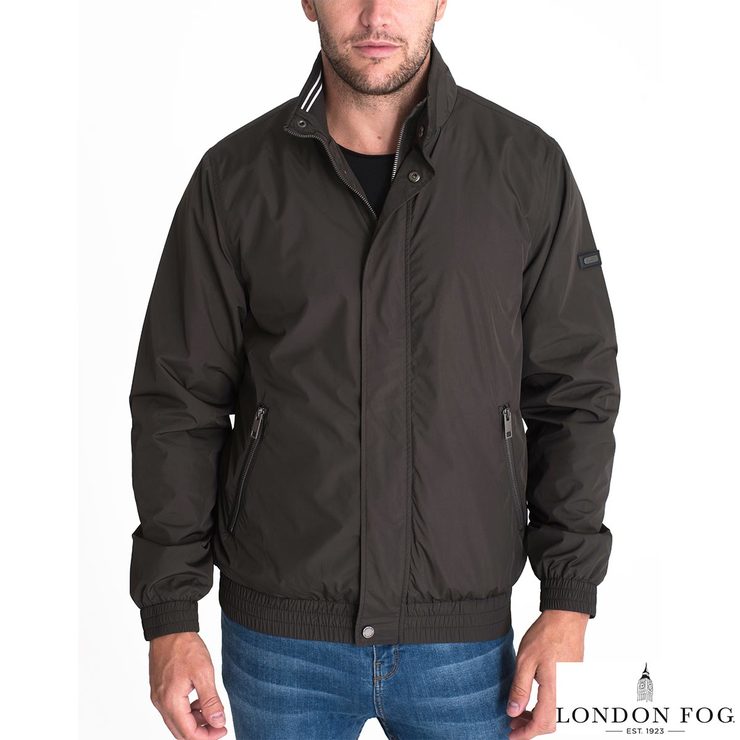 London Fog Mall Men's Lightweight Bomber Jacket in 2 Colours and 5