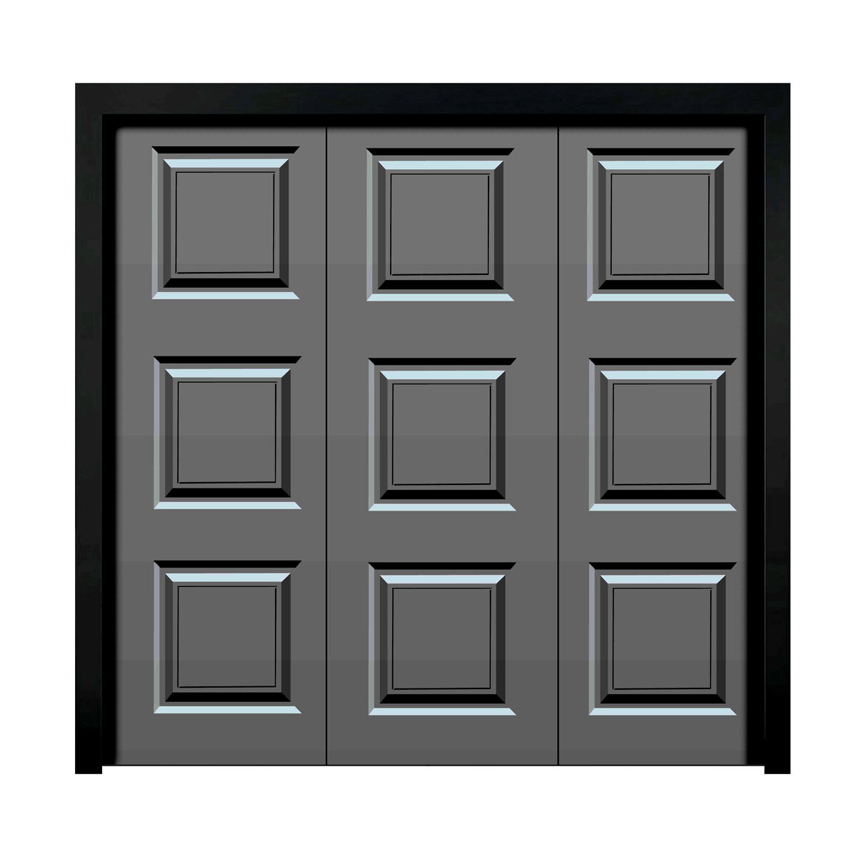 Cardale Georgian Single Garage Door Retractable With Installation in 3 Colours