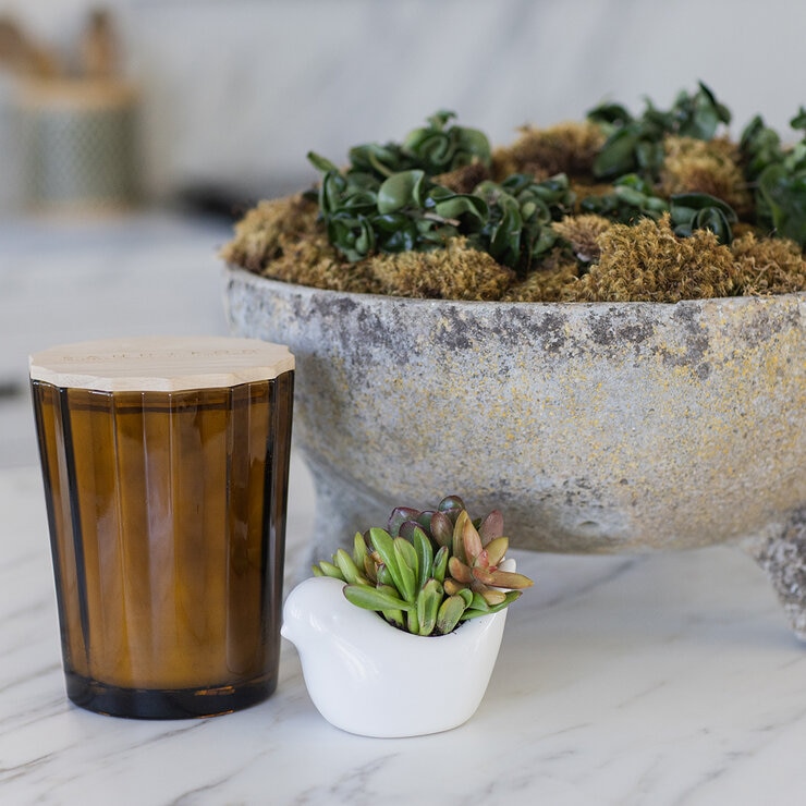 Sand and Fog Scalloped Candle (BASE)