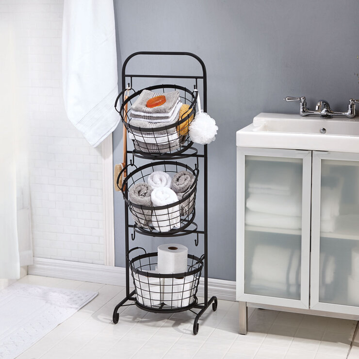 Mesa 3 Tier Market Basket with Stand Mesa 3 Tier Market Basket with Stand