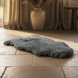 Bowron Back Country Sheepskin Rug in Grey, 60 x 90 cm