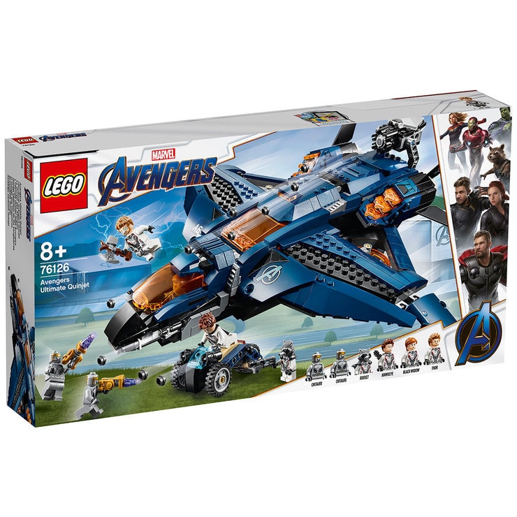 Avengers Ultimate Quinjet item boxed from side