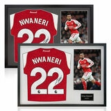 Ethan Nwaneri Arsenal Signed Framed Shirt