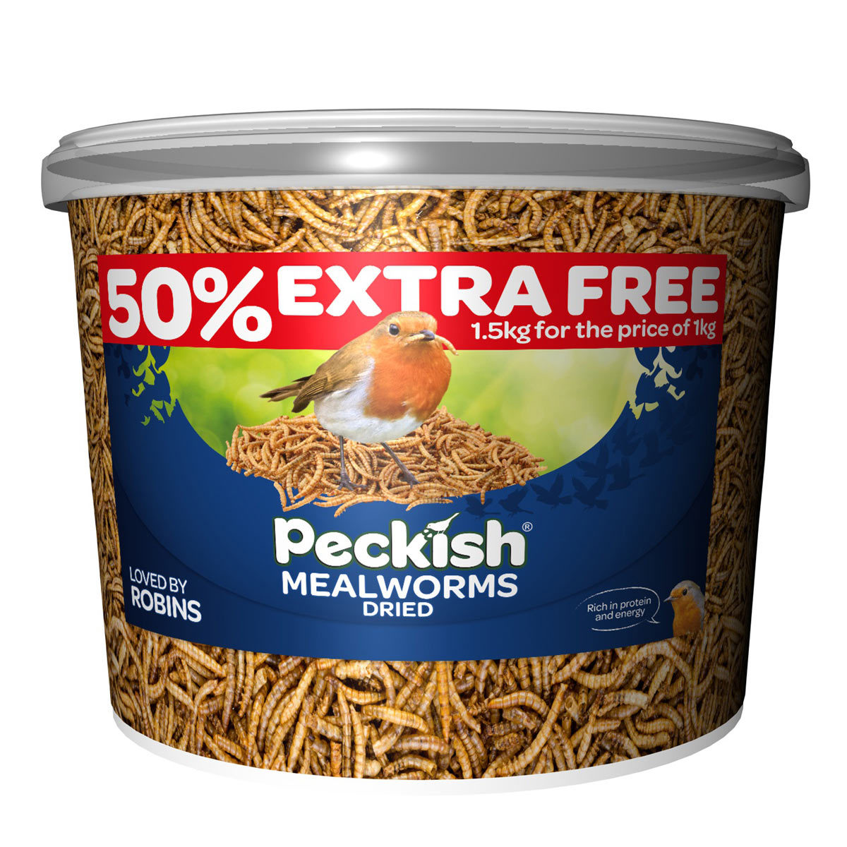 Peckish Dried Mealworms, 1 kg + 50% Extra Free