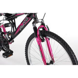 Flite Taser 18" (45.7cm) Dual Suspension Bike in Black/Pink