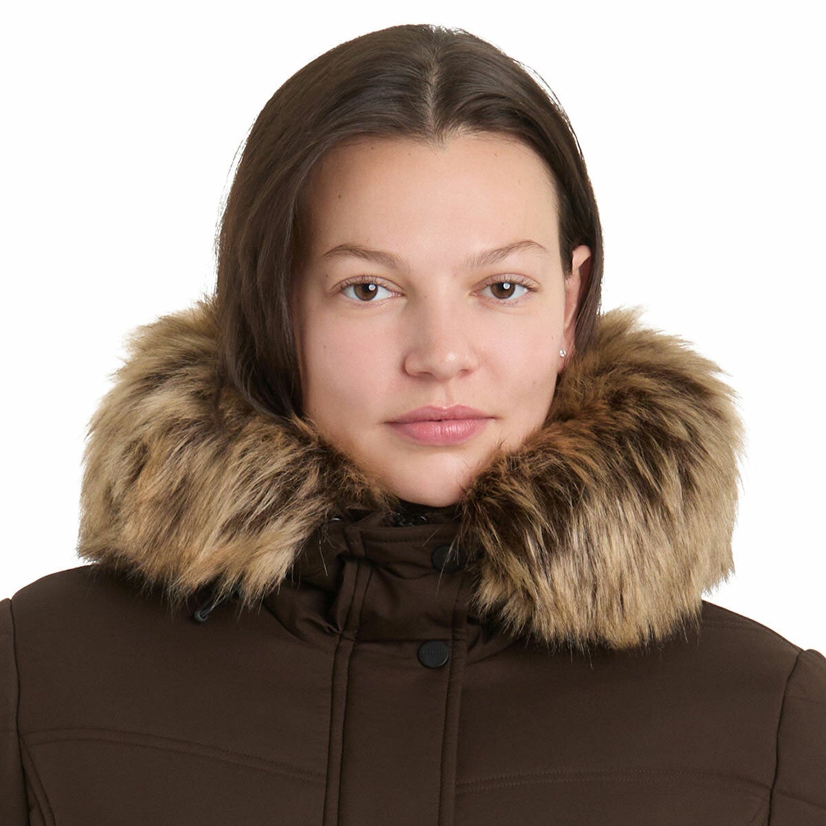 Sanctuary Women's Walker Coat with Faux Fur Hood
