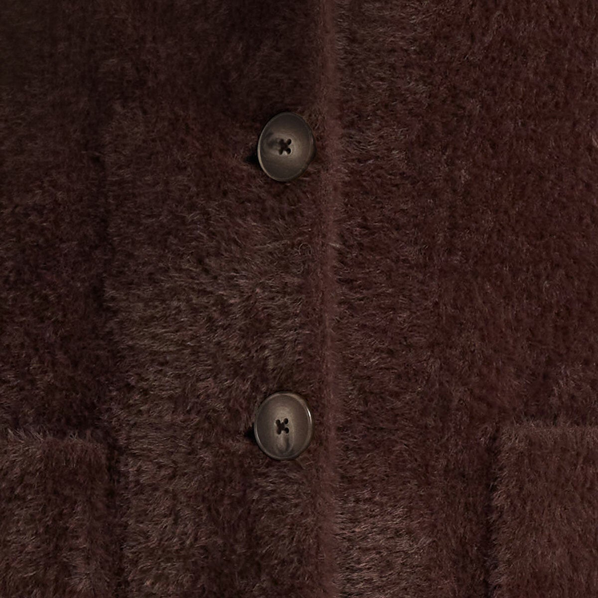 Matty M Women's Plush Coatigan in Dark Brown Matty M Women's Plush Coatigan in Dark Brown