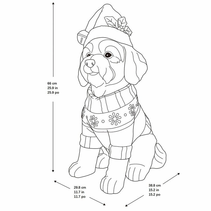 26 inch Christmas Dog Greeter 26 inch Christmas Dog Greeter