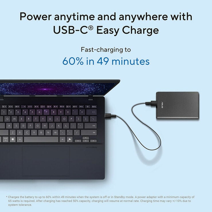 ASUS Vivobook 14, Intel Core Ultra 5, 16GB RAM, 512GB SSD, 14 Inch Laptop, X1407AA-LY012W
