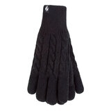 Heat Holders Ladies Original Thermal Gloves 2 Pack in Black, Small/Medium