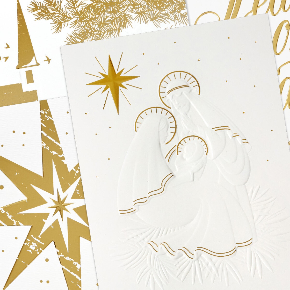 Hallmark Hand Crafted Christmas Card Assortment: Peace On Earth - 40 Pack