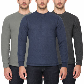 BC Clothing Men's Waffle Crew Sweater