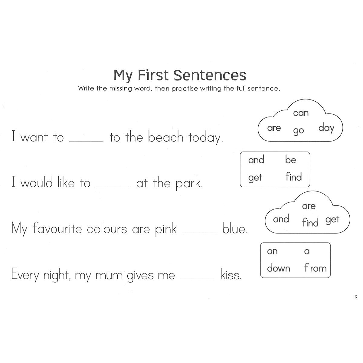 Page spread of starting school