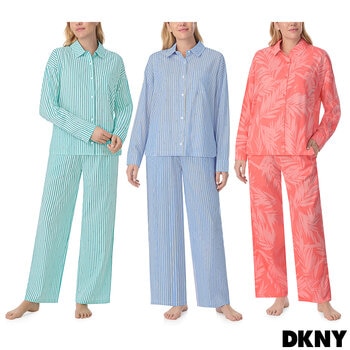 DKNY Ladies Cotton Blend Pyjama Set