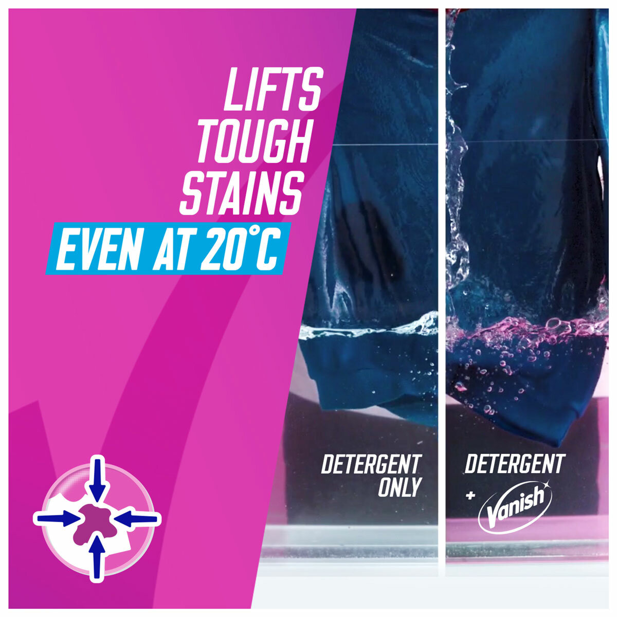 Lifts Tough Stains Lifts Tough Stains