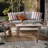 Yard Holmfirth Rust Canvas Indoor Outdoor Cushion, 45 x 45 cm