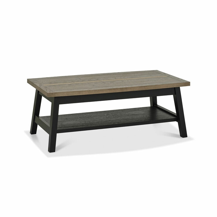 Bentley Designs Camden Weathered Oak & Peppercorn Coffee Table Bentley Designs Camden Weathered Oak & Peppercorn Coffee Table