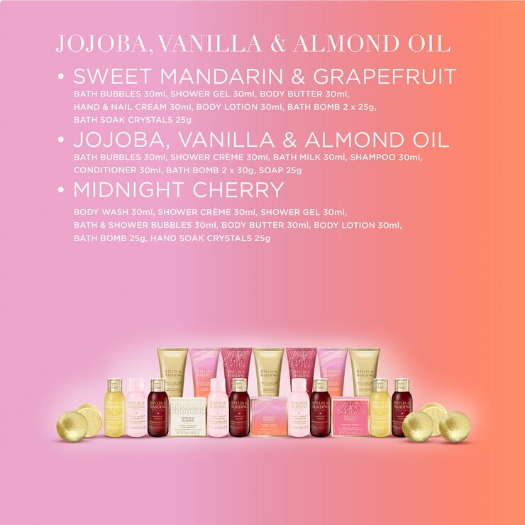 Contents and accompanying fragrances Contents and accompanying fragrances