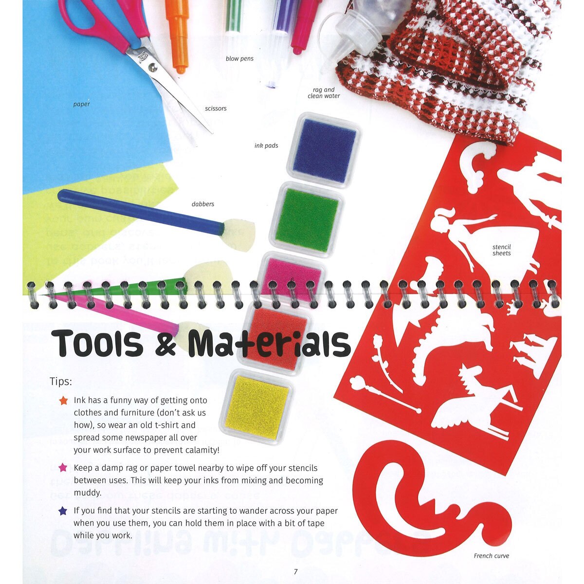 Page spread of Stencil