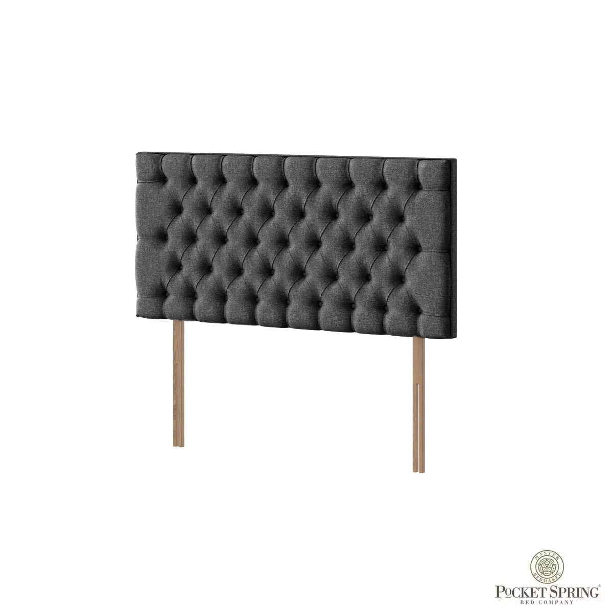 Pocket Spring Bed Company Florence Grey Fabric Headboard