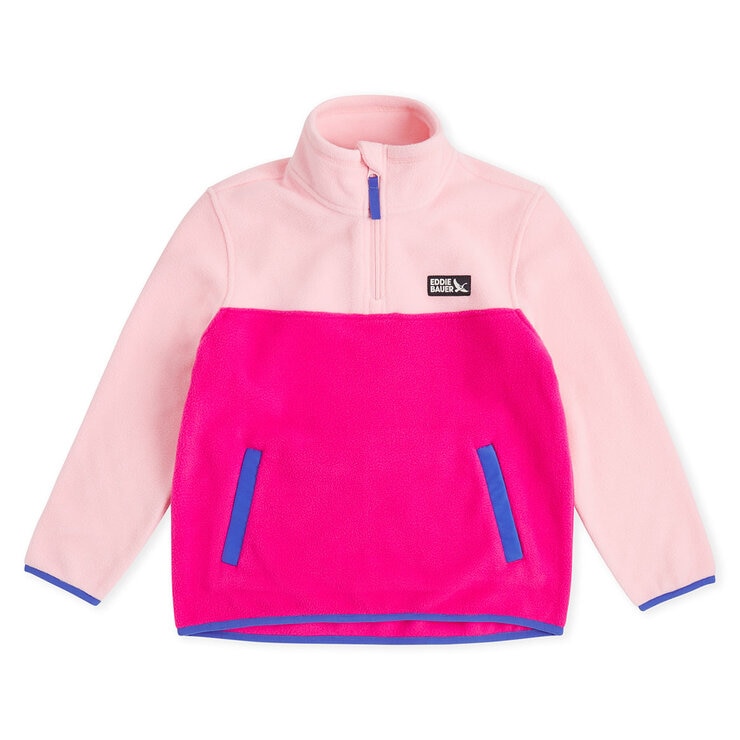 Eddie Bauer Youth Quest Pullover Fleece in Pink Eddie Bauer Youth Quest Pullover Fleece in Pink