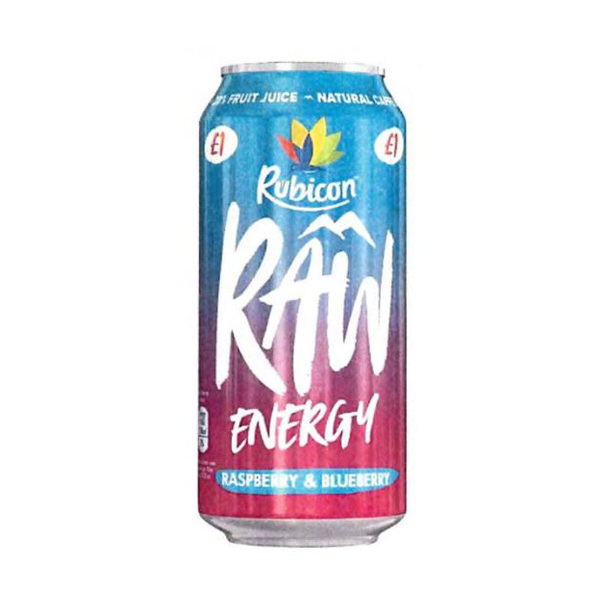 Rubicon Raw Energy Raspberry & Blueberry PMP £1.00, 500ml