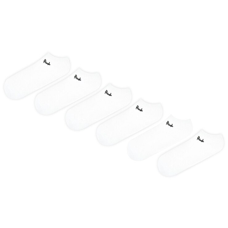 Pringle Men's 2 x 3 Pack Cushioned Trainer Socks in White, Size 711