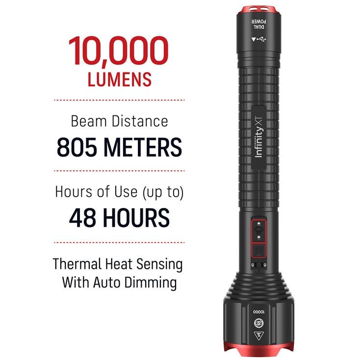 Infinity X1 Flashlight 10,000 Lumen Rechargeable Flashlight Infinity X1 Flashlight 10,000 Lumen Rechargeable Flashlight