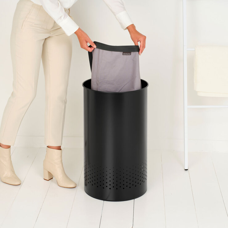 brabantia laundry bin 60L black