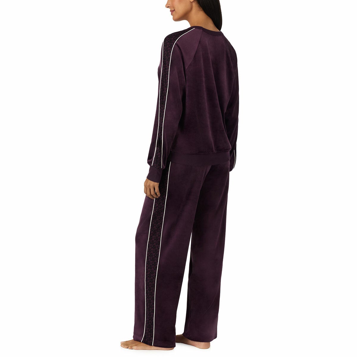 DKNY Women's Plush Lounge Set in Plum DKNY Women's Plush Lounge Set in Plum
