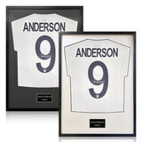 James Anderson Signed Framed England Cricket Shirt in 2 Options: White or Black Mount James Anderson Signed Framed England Cricket Shirt in 2 Options: White or Black Mount
