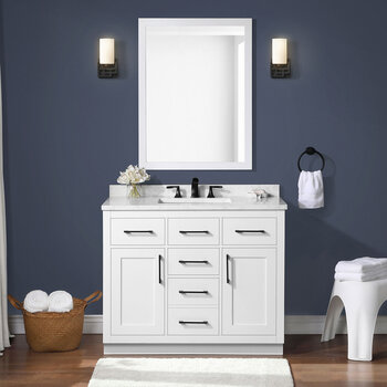 Ove Decors Alonso 106cm Wide Freestanding Vanity in White