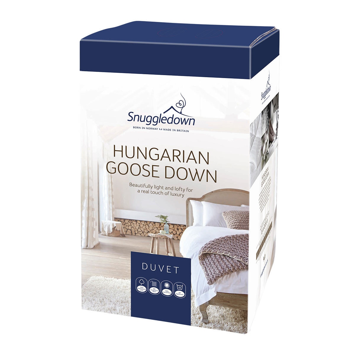 Snuggledown Hungarian Goose Down 4.5 Tog Duvet, King Size