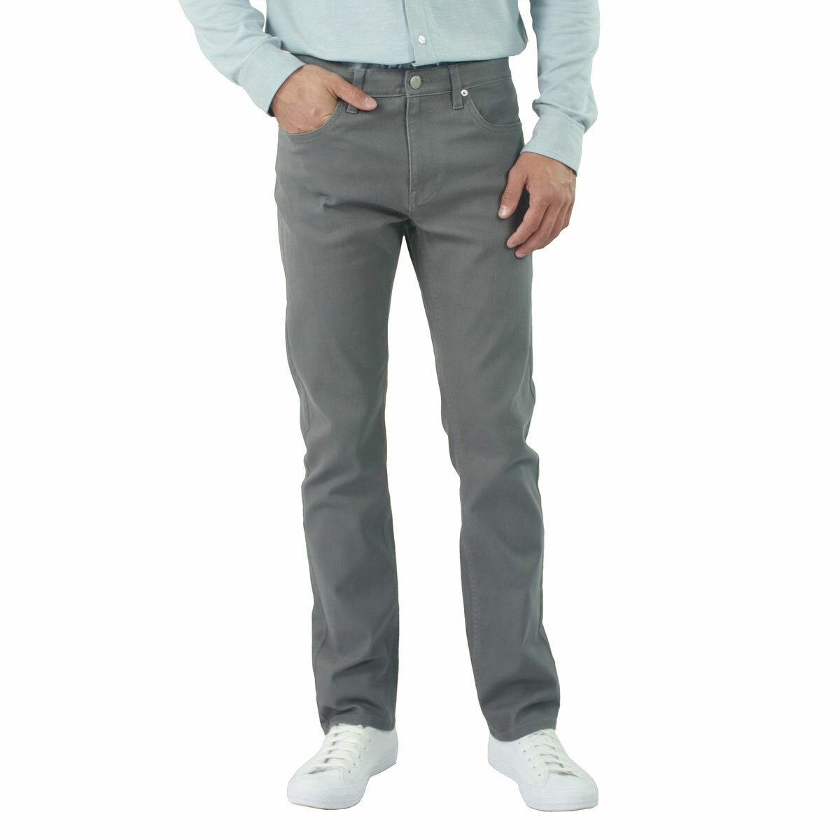 Jachs Men's Bull Denim Pant in Grey