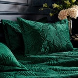 Paoletti Palmeria Velvet Emerald Duvet Cover Set in 3 Sizes
