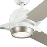 Zeus 152cm Indoor fan in white with Silver blades