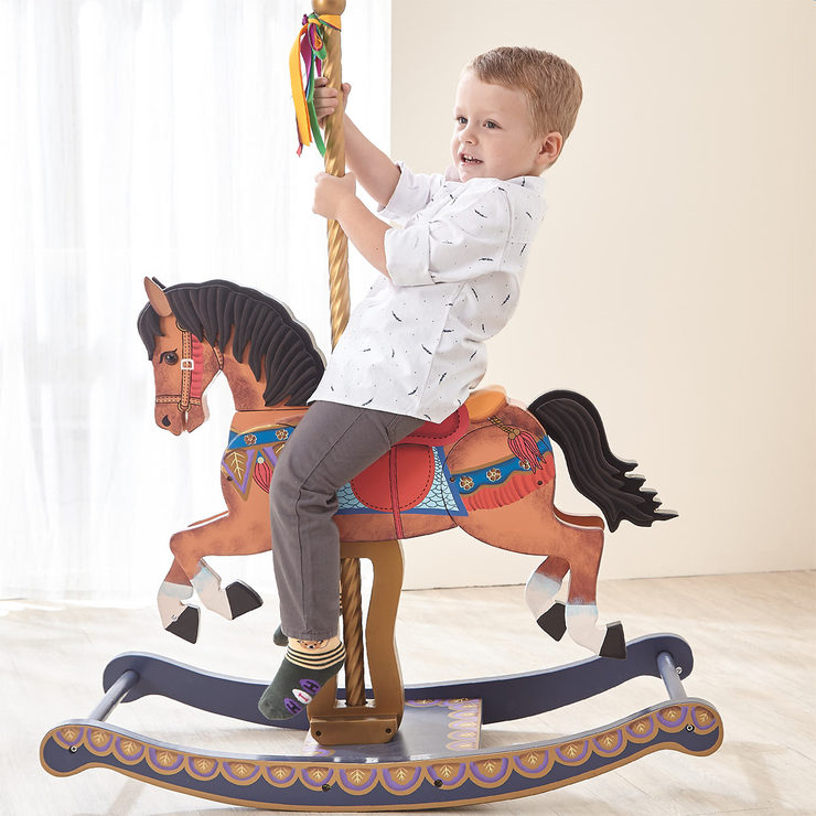 Teamson Kids MerryGoRound Rocking Horse (4+ Years) Costco UK