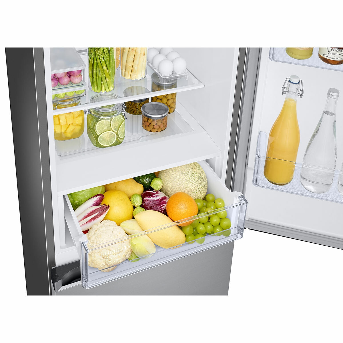 Samsung Series 6 SpaceMax RB34C600DSA/EU 344L Smart Combi Fridge Freezer, Metal Graphite